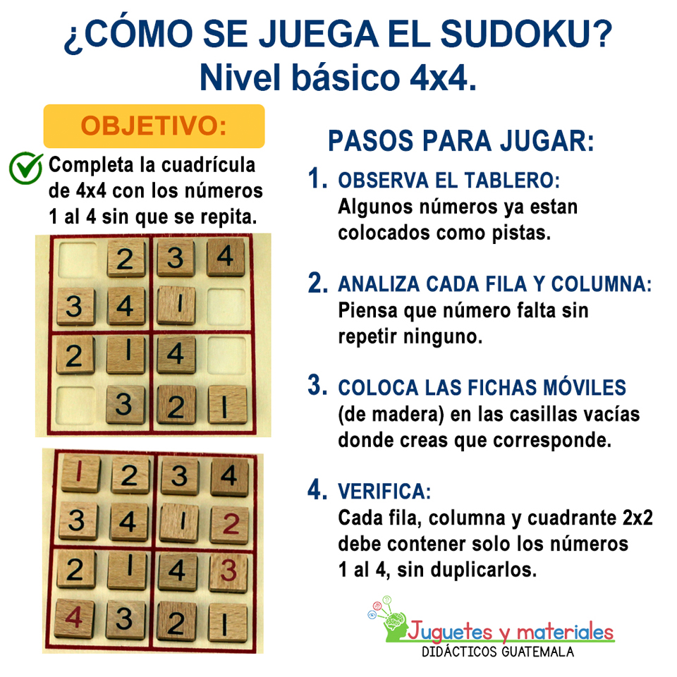 sudoku nivel basico 4x4