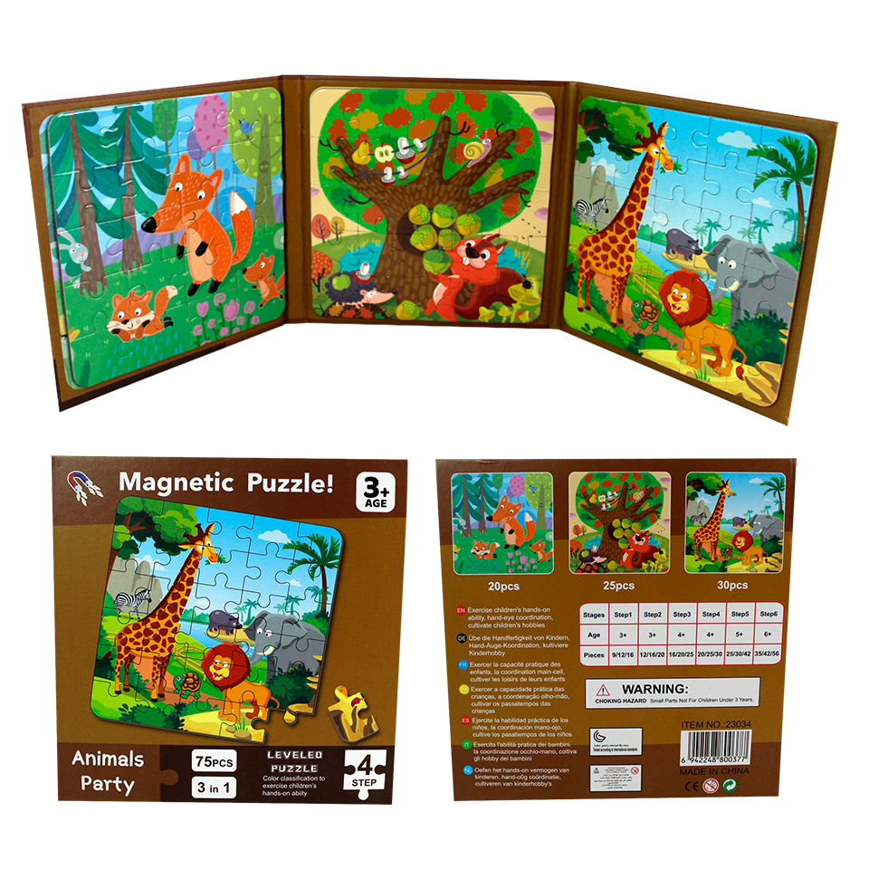 libro rompecabezas magnetico