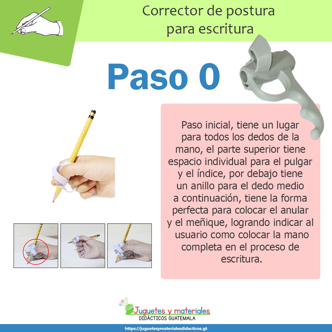 Set de Corrector de postura para escritura 0, 1, 2 y 3 - Juguetes y ...